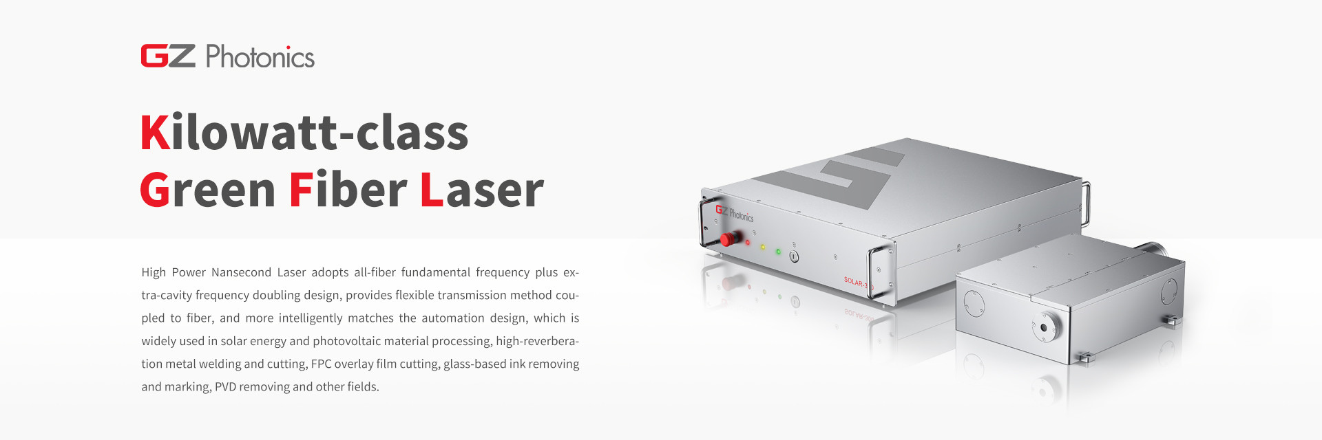 qualidade Laser de fibra QCW verde fábrica